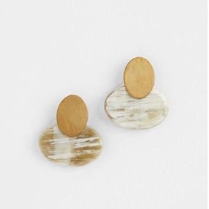 J.Jill NEW Pure Jill Horn Post Drop Earrings NWT